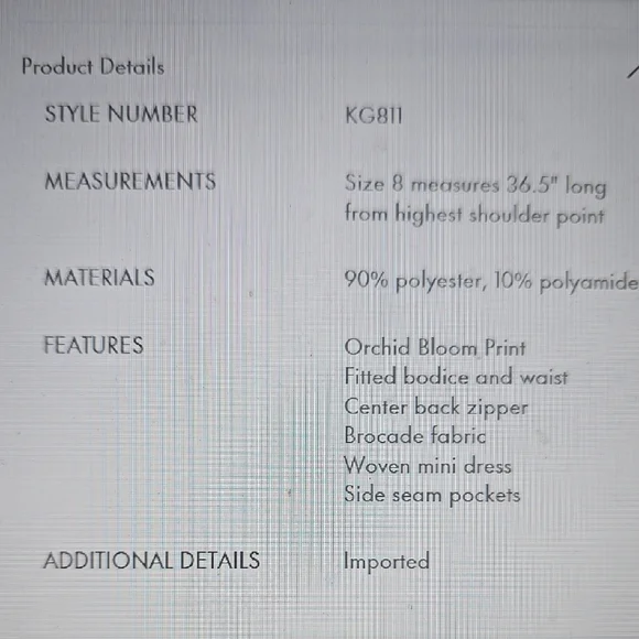 NWT Kate Spade Orchid Bloom Alice DR - Picture 6 of 6